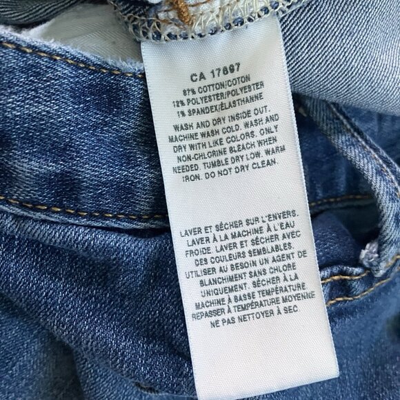 Gap Jeans Womens 29 Long & Lean Upcycled Patchwork Handmade Denim - Picture 4 of 10